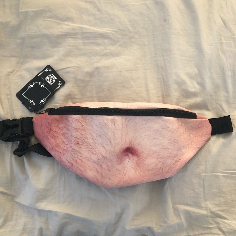 Hairy stomach Fanny pack